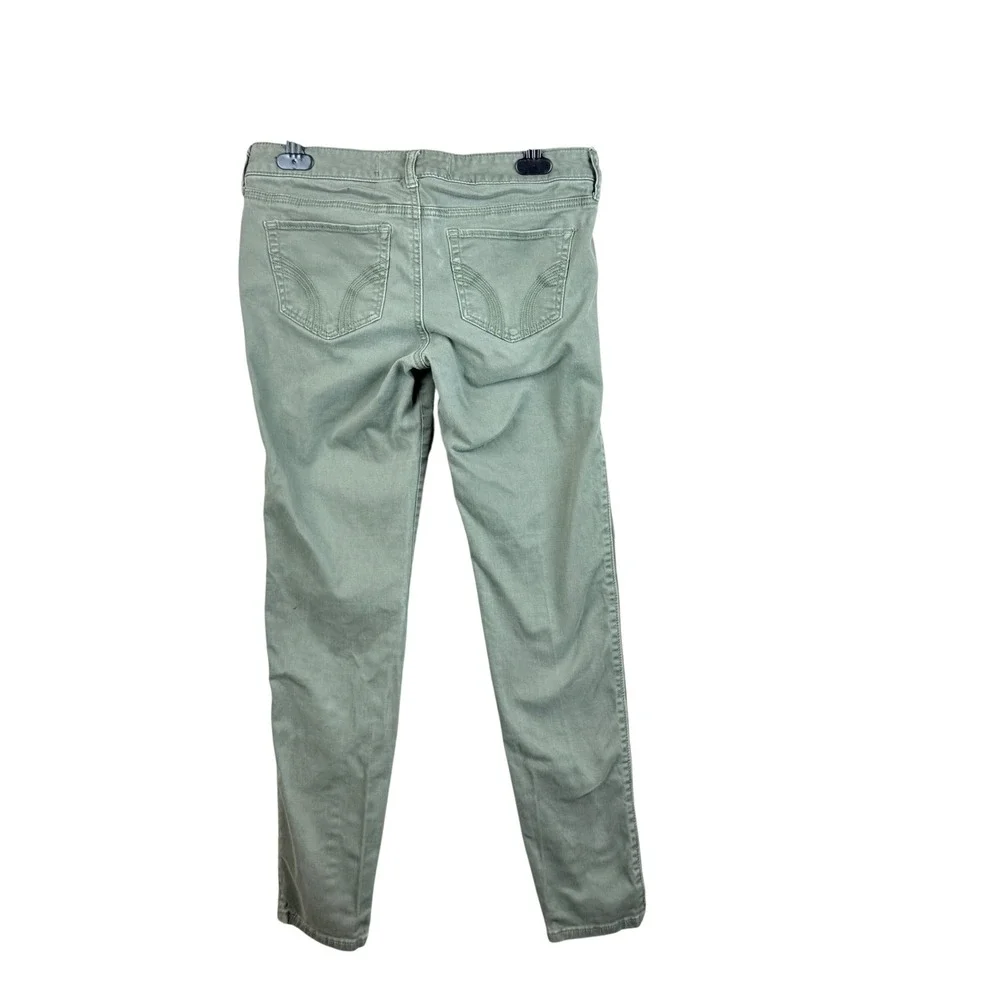 Hollister Kids Skinny‎ Pants Girls Size 7 Green Waist 28